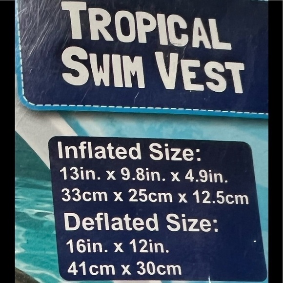𝅺new in Package!! H2O GO!  Bestway Tropical Swim Vest for 3-6 Year Olds - Picture 3 of 5